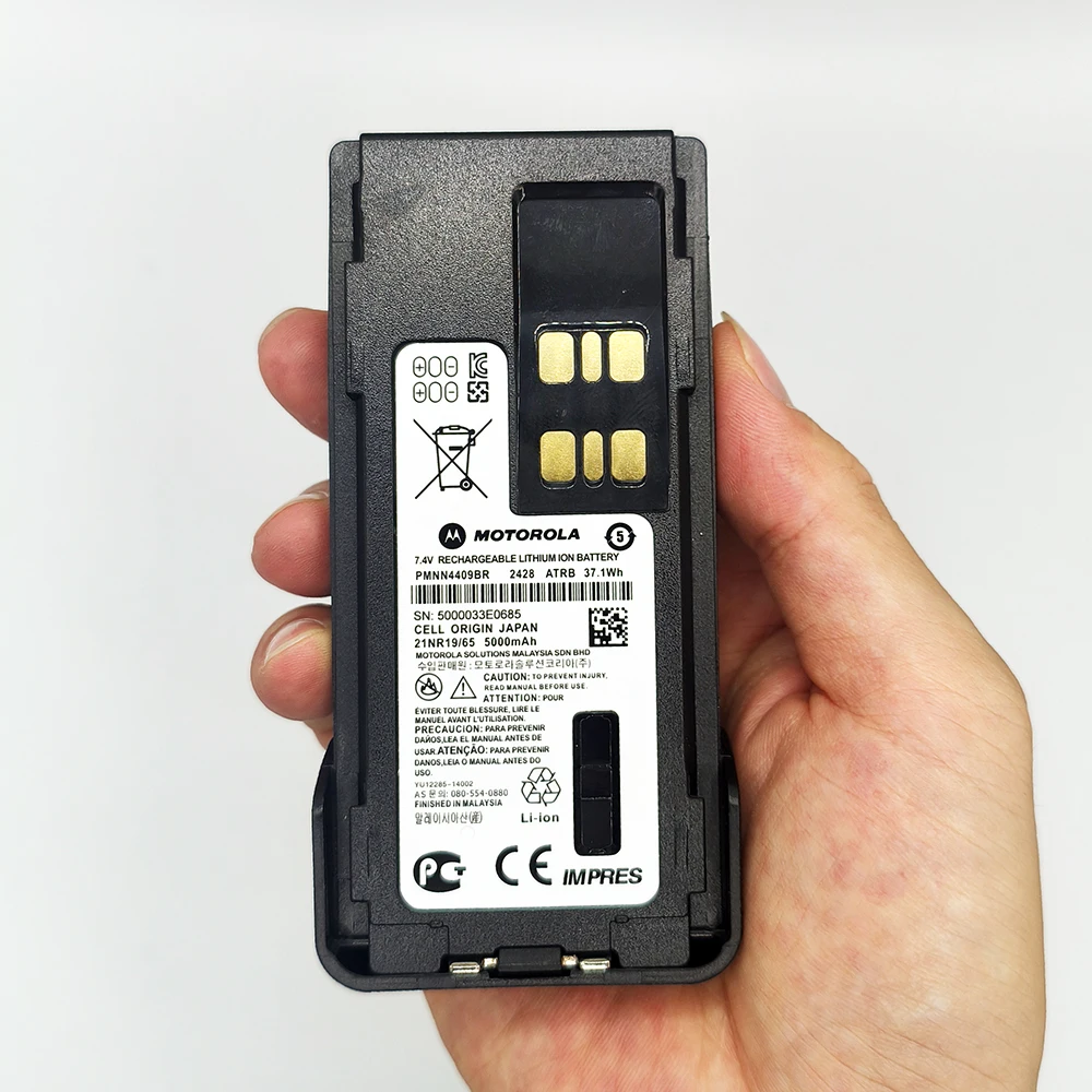 5000mAh New PMNN4409BR Battery Type-C Walkie Talkie Li-ion Battery For Motorolo XIR P8668 P6600i GP328D GP338D XPR3300 Radios
