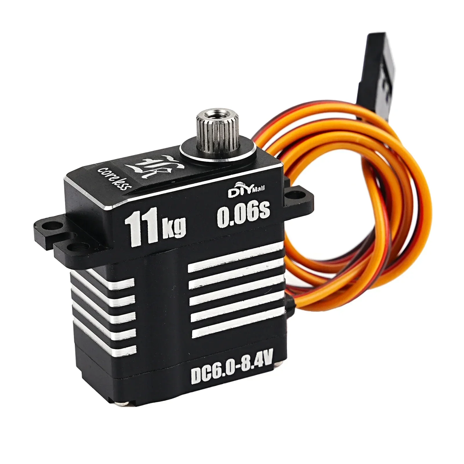 Micro 8.4V 0.06S 11KG Digital Servo Motor Mini Full Metal Coreless Programmable Servos 180/270/360 Degree High Torque for RC Car