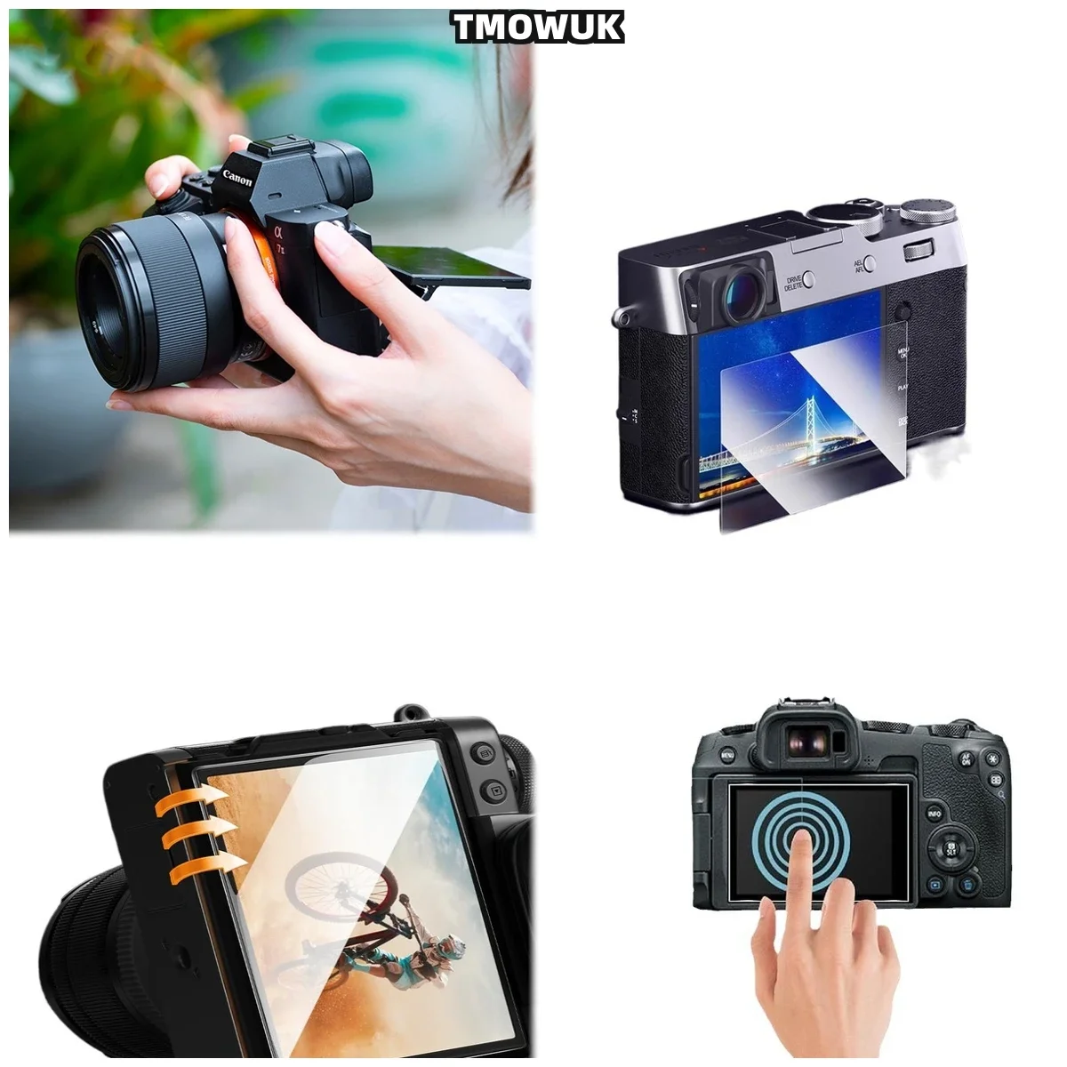 For Fujifilm X70 XT-3, HD Clear Screen Protector, 9H Tempered Glass, Anti-Scratch, Perfect Fit.