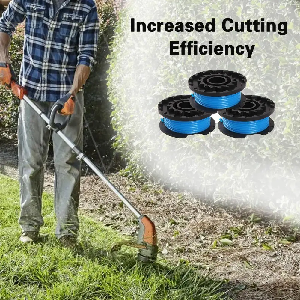 

3 шт. струна Weed Eater для аккумуляторных триммеров 18 В, 24 В, 40 В, прочные нейлоновые предварительно обнутые катушки, повышенная эффективность резки для домашнего использования