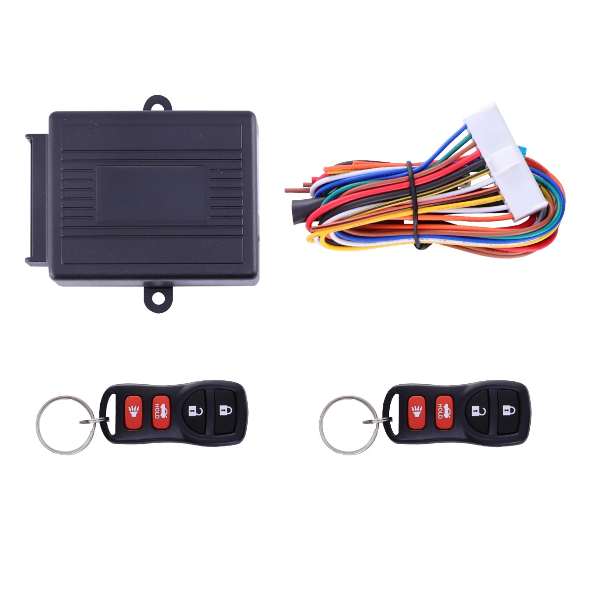 

Car Central Lock Remote Alarm System Anti Theft Accessories Replacement Black 12V Universal Siren Loud Fits Most DC