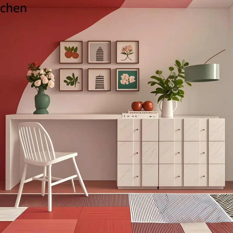 HXL Solid Wood Dressing Table and Chest of Drawers Integrated Makeup Table Storage Bedside Cabinet Makeup Desk