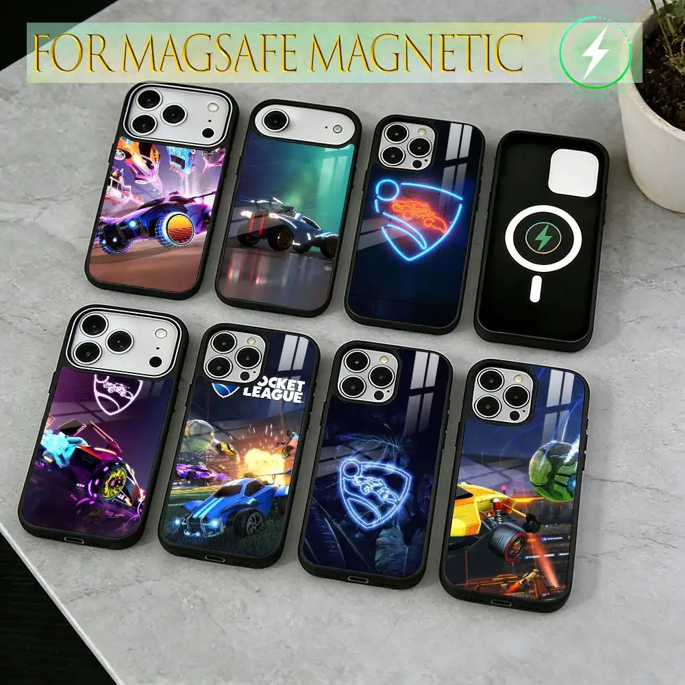 

R-Rocket L-League Game Phone Case For iPhone17,16,15,14,13,12,11 Plus,Pro Magnetic with Magsafe Wireless Charging
