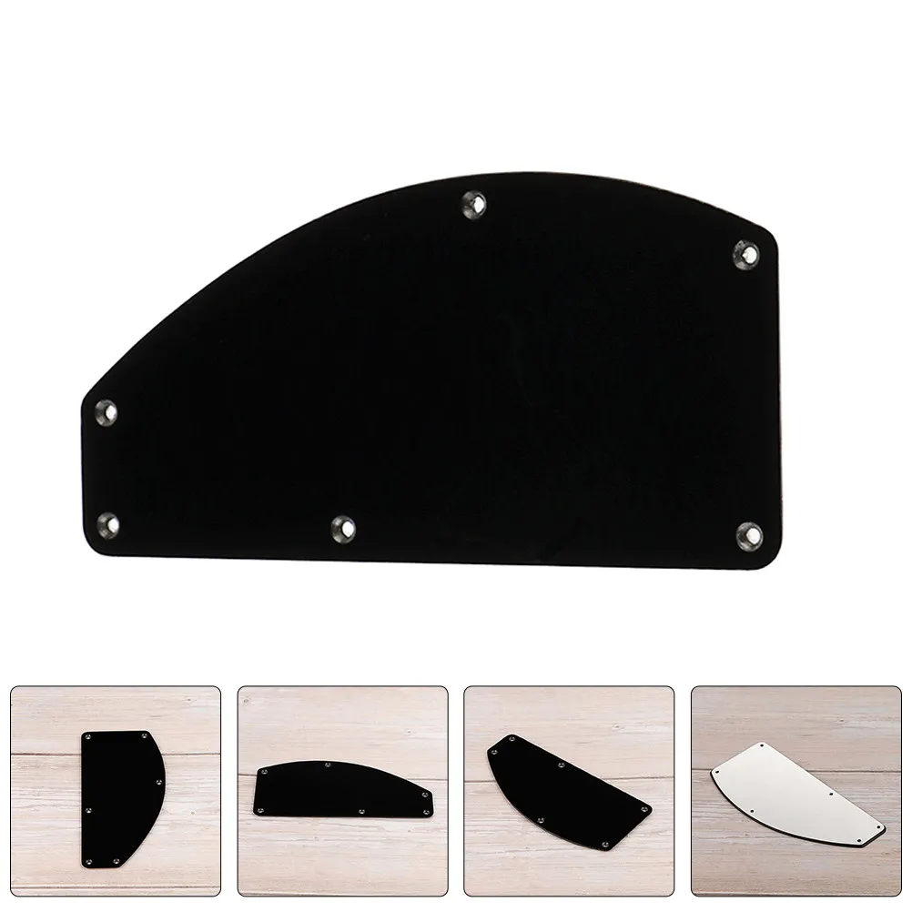 Guitar Back Plate 6 Holes Smooth Surface Easy Install Electric Guitar Rear Plate Tremolo Cover Protective Pickguard Replacement