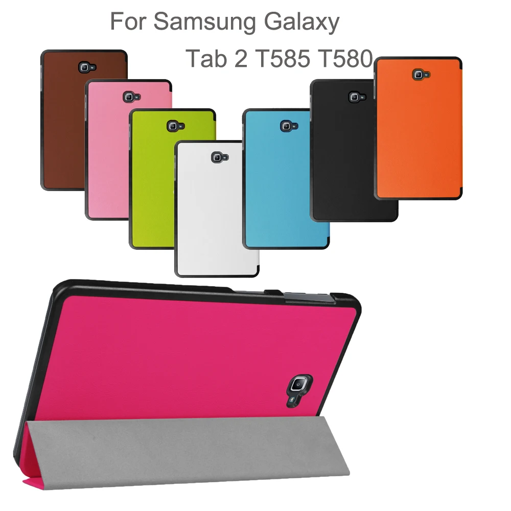 

Для Samsung Galaxy Tab A 10,1 2016 SM-T580 T585 Третий регулируемый складной держатель-подставка для планшета Защитный чехол Funda Coque