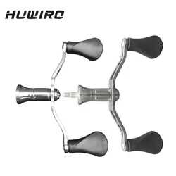 Pesca Reel Handle Substituição, Metal Handle para SHIMANO DAIWA, Girando Botões De Borracha, Alças duplas