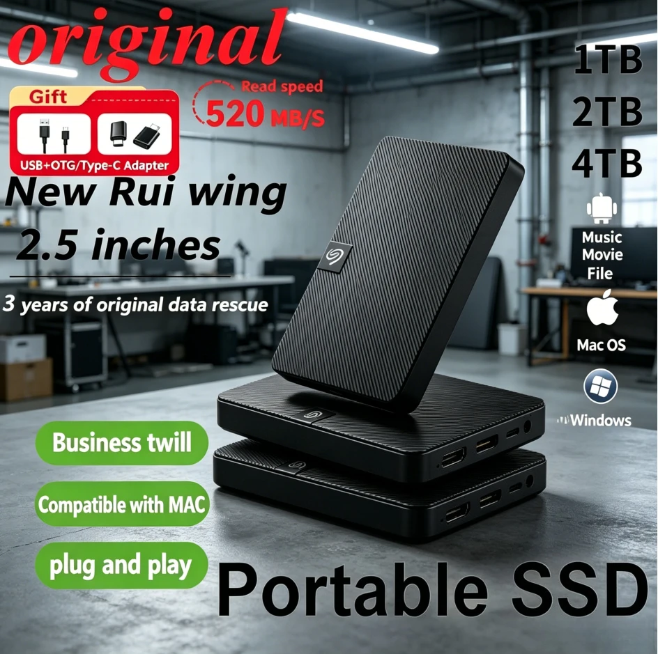 

For Seagate Portable External Hard Drive New Style 2.5 Inch USB3.0 500GB 1TB 2TB Extended Capacity for Laptops And Computers