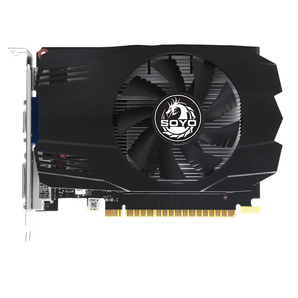 SOYO Graphics Cards NVIDIA GeForce GTX 750TI 4G GDDR5 128bit HDMI*1 DVI*1 VGA*1 Video Card For Desktop Gaming Computer GPU GTX 7