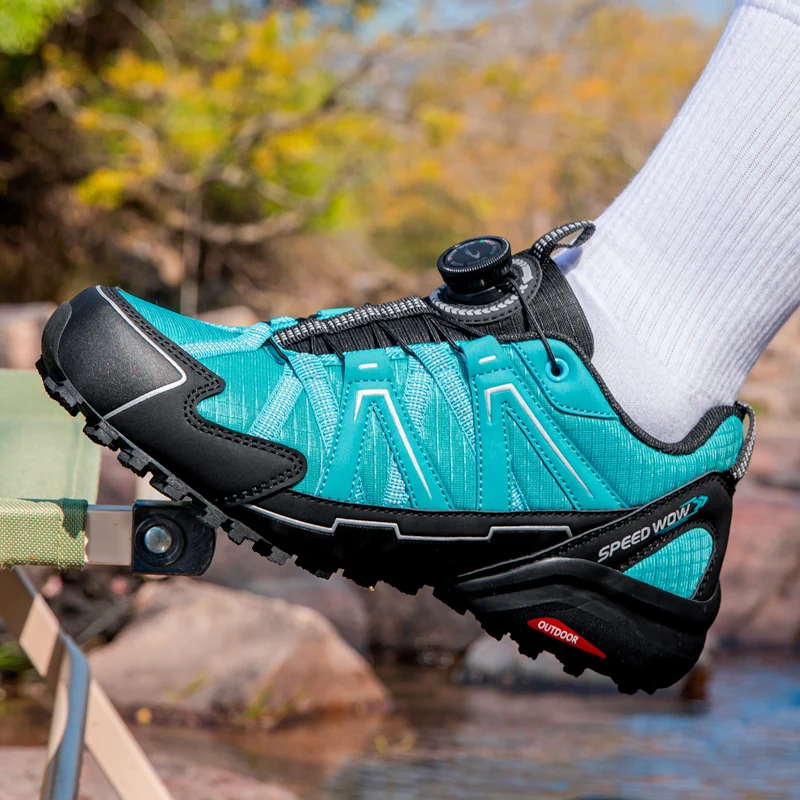New Arrival Mens Hiking Shoes Breathable Lace Up Trekking Male Cushioning Outdoor Climbing Tourism Sneakers for Men image 6