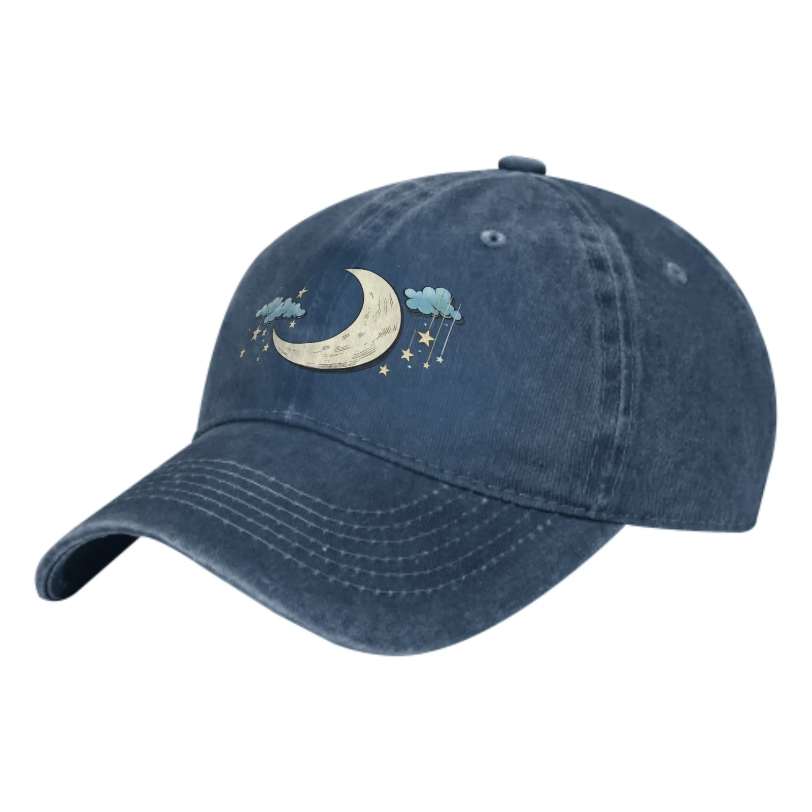 Crescent Summer Classic Fashion Men Trucker Hat Cotton Breathable Women Cowboy Cap Outdoor Leisure Basketball Caps