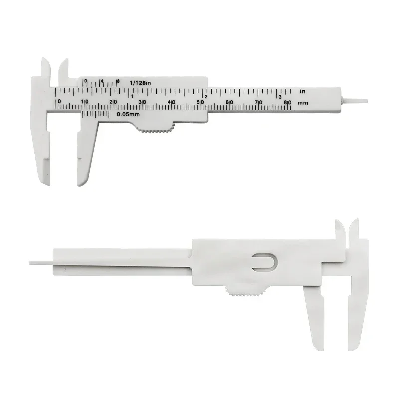 80/150mm Double Rule Scale Plastic Vernier Caliper Student Dial Gauge Micrometer Measuring Ruler Inside Diameter Depth Meter
