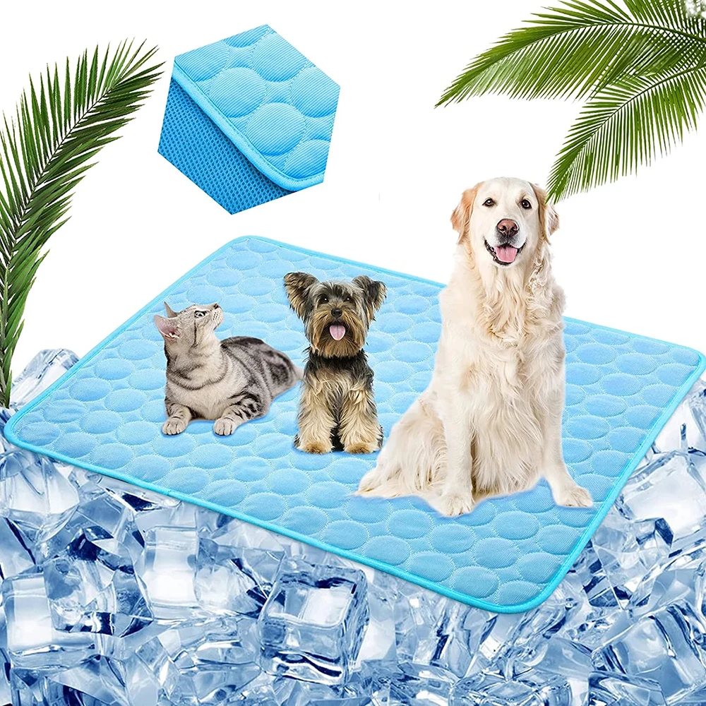 

Dog bed Summer Pad Mat For Dogs Cat Breathable Blanket Cat Ice Pads Washable Sofa Breathable Pet Dog Bed Cat Mat