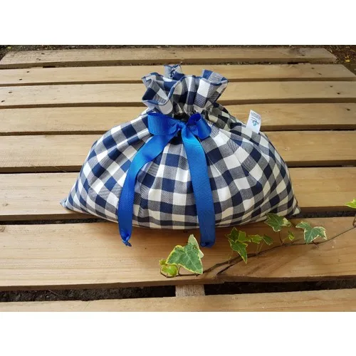 Begüldan 5.0Kg Navy Blue Plaid Supplies Bag Beg_1683