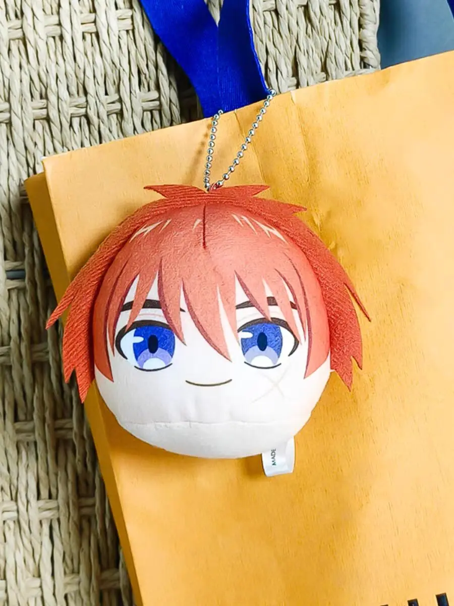 Cute Japan Anime Rurouni Kenshin Mascot Plush Keychains Keyring Women Bag Keyholder Pendant Key Chain Kids Toys Dolls Gifts 12cm