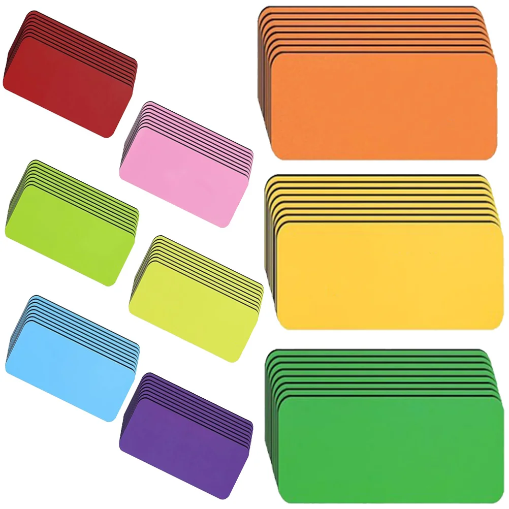 Étiquettes magnétiques effaçables à sec, 54 pièces, étiquettes nominatives pour réfrigérateur, tableau blanc, organisateurs d'écriture réutilisables, pour la maison, l'école et le bureau