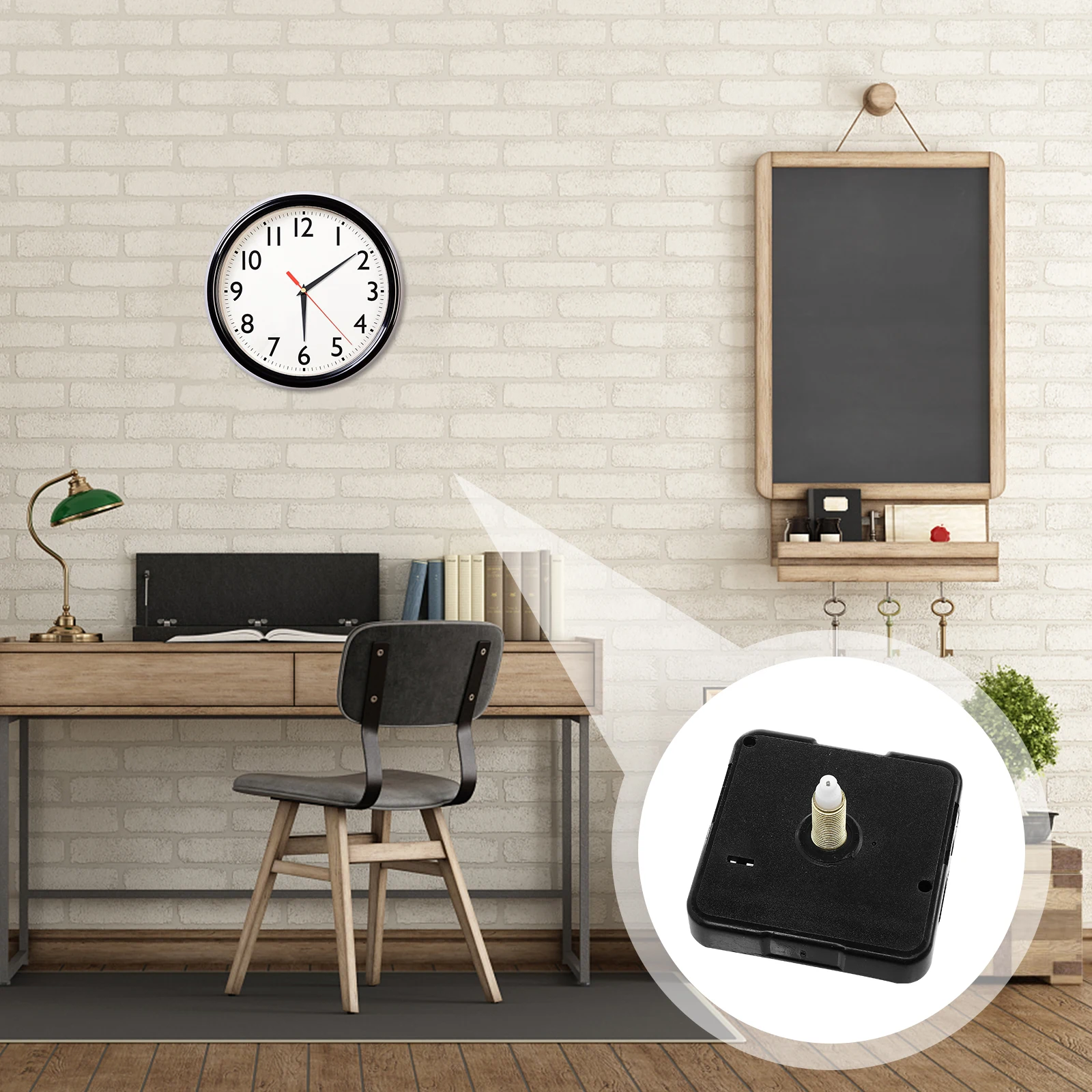 

10 set Silent Wall Movement Replacement Kit with Classic Hands for Home Decor Mute Clock Motor, Electronic Movements, Easy