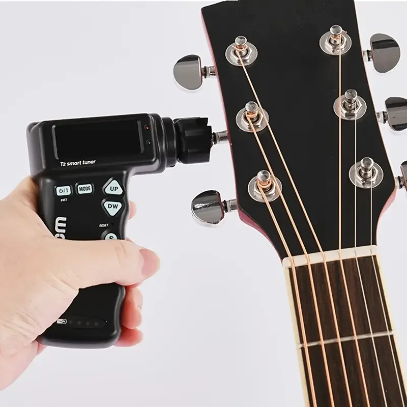 

1pc T2 Multifunctional Guitar Tuner String Winder Automatic Tuning System For Guitar Ukulele Violin Bass