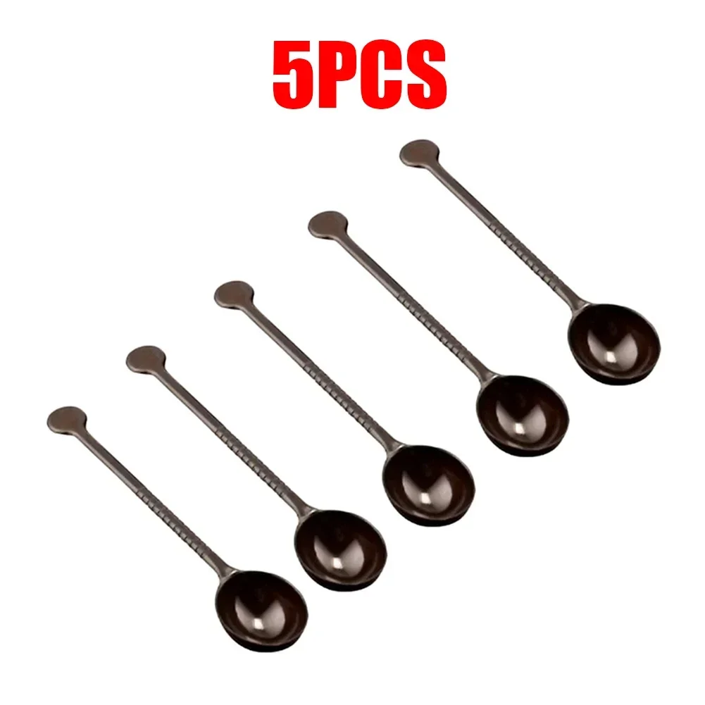 Eeatop 5PCS Measuring Spoon Coffee Powder Spice Measure Scoop Plastic 200mm Long Kitchen Cooking Baking Tools