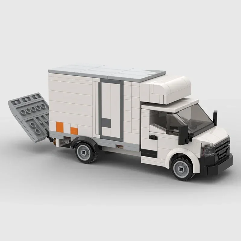 Moc Building Bricks City Car Model Urban Refit Refrigerated Van Technology Modular Blocks Gifts Christmas Toys DIY Sets Assembly