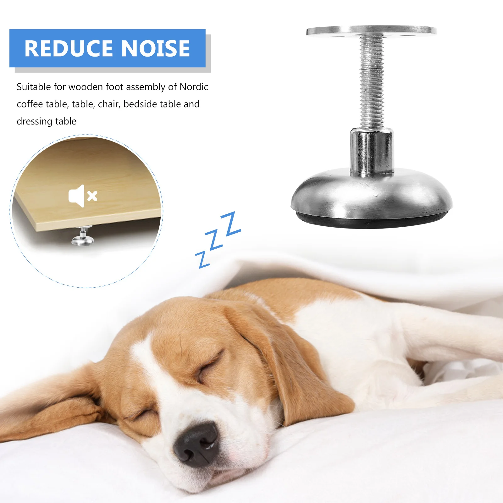 1Set Stainless Steel Cabinet Furniture Adjustable Legs Sofa Legs Height Adjustable Table Support Replacement Replacement