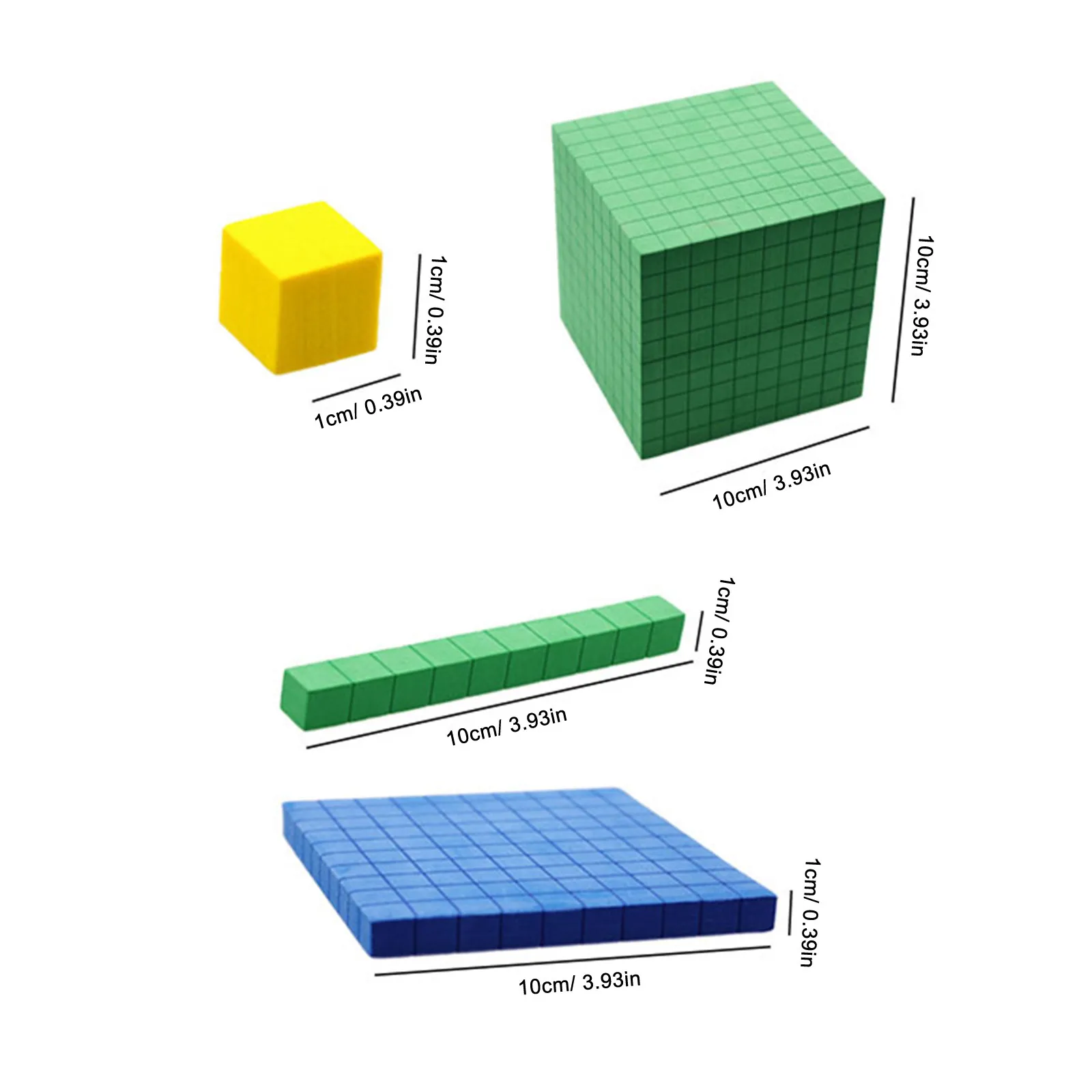 1Set Math Manipulatives Counting Cubes Safe Place Value Blocks Early Learning Classroom Supplies Kindergarten