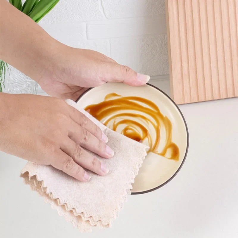 

10 шт., шелковые салфетки для мытья посуды