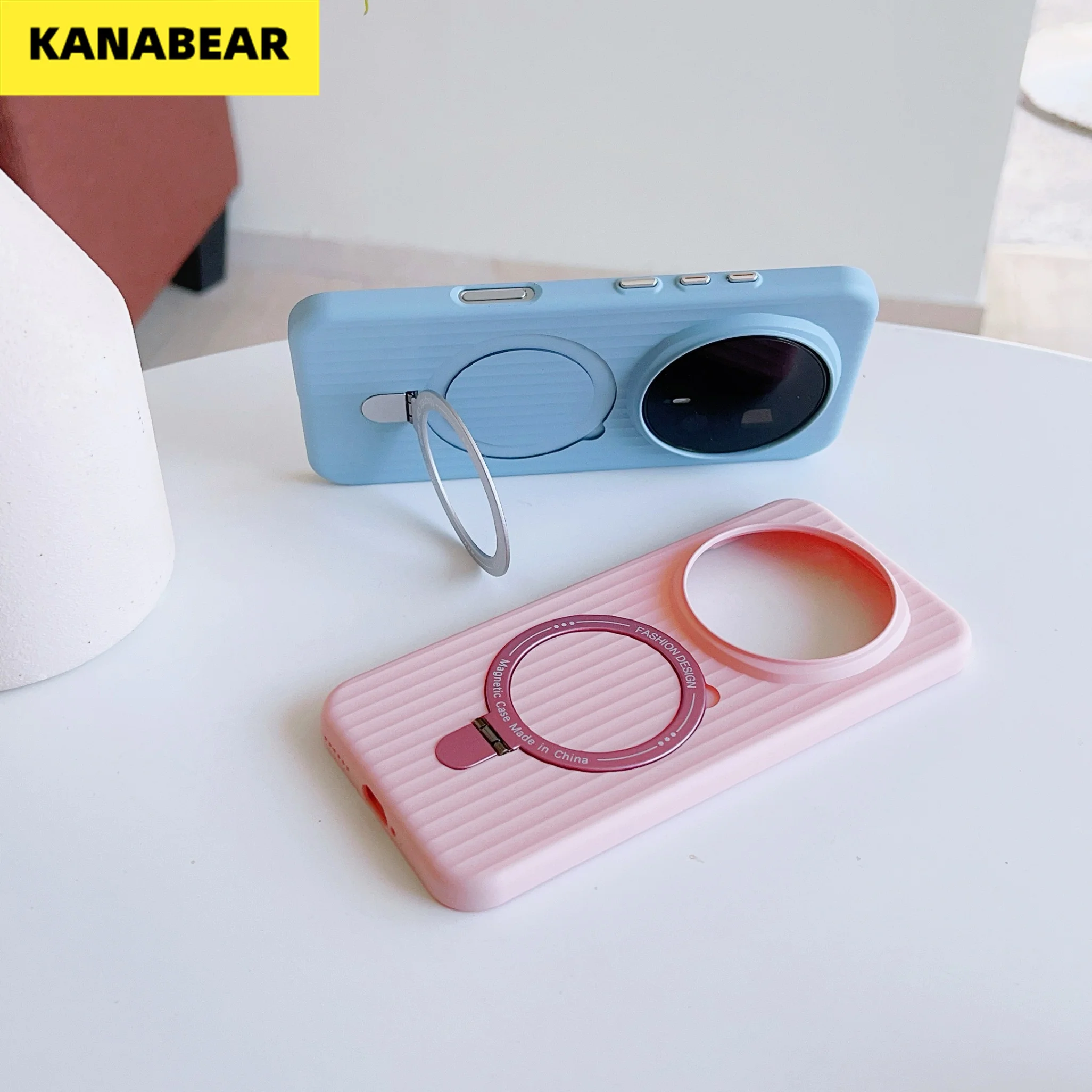 

Corrugated Stand Case with Camera Guard for Honor Magic8 Pro/Magic8,Slim Fit, Anti-Scratch Protective Phone Cover