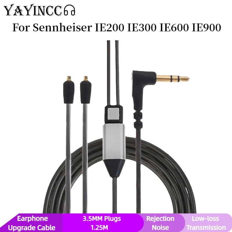 

YAYINCC Replacement Aux 3.5mm Plugs Cable Extension Cord For Sennheiser IE200 IE300 IE600 IE900 Headphones