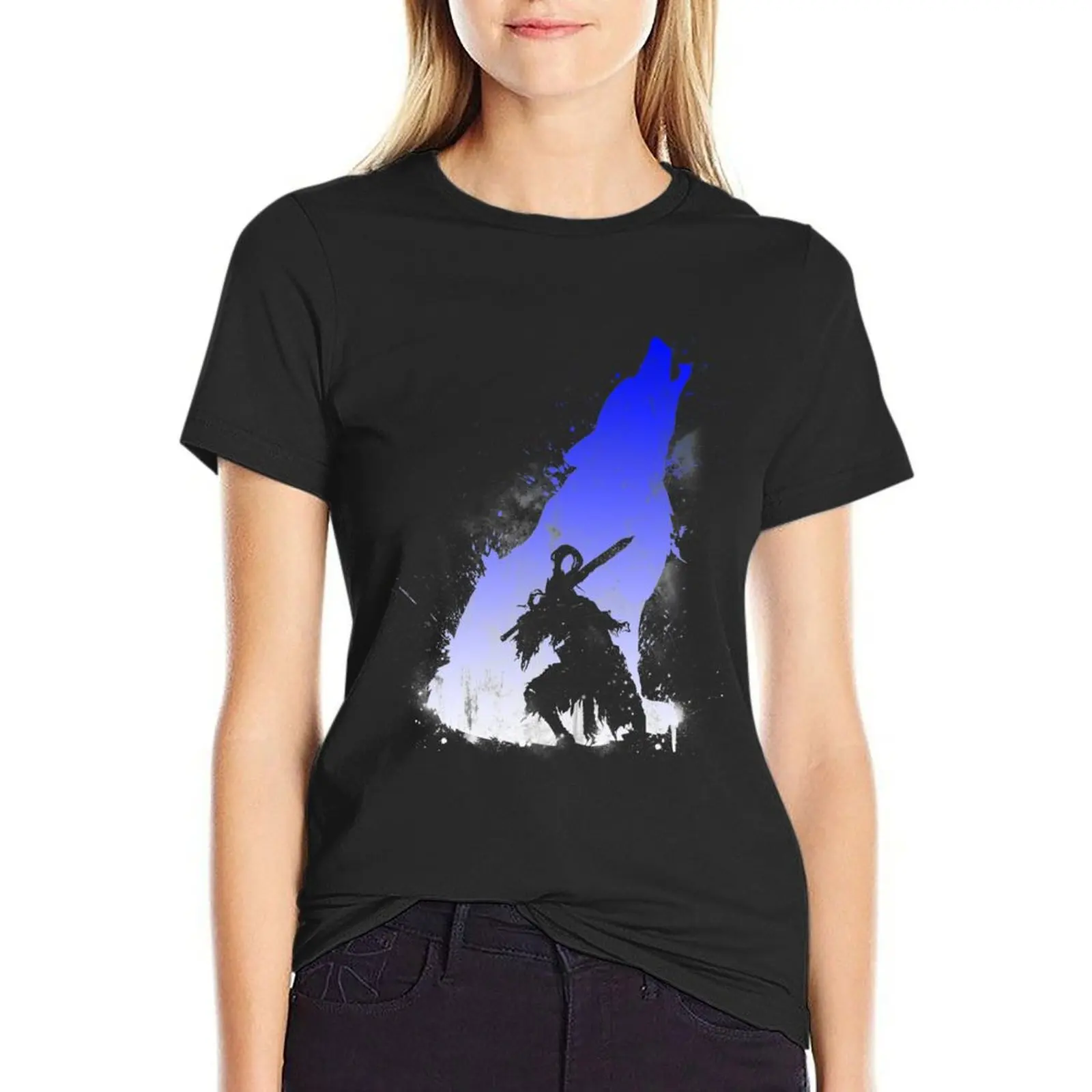 The Walker of Abyss (Version Blue/White) T-Shirt cute clothes oversized lady clothes Women t-shirts