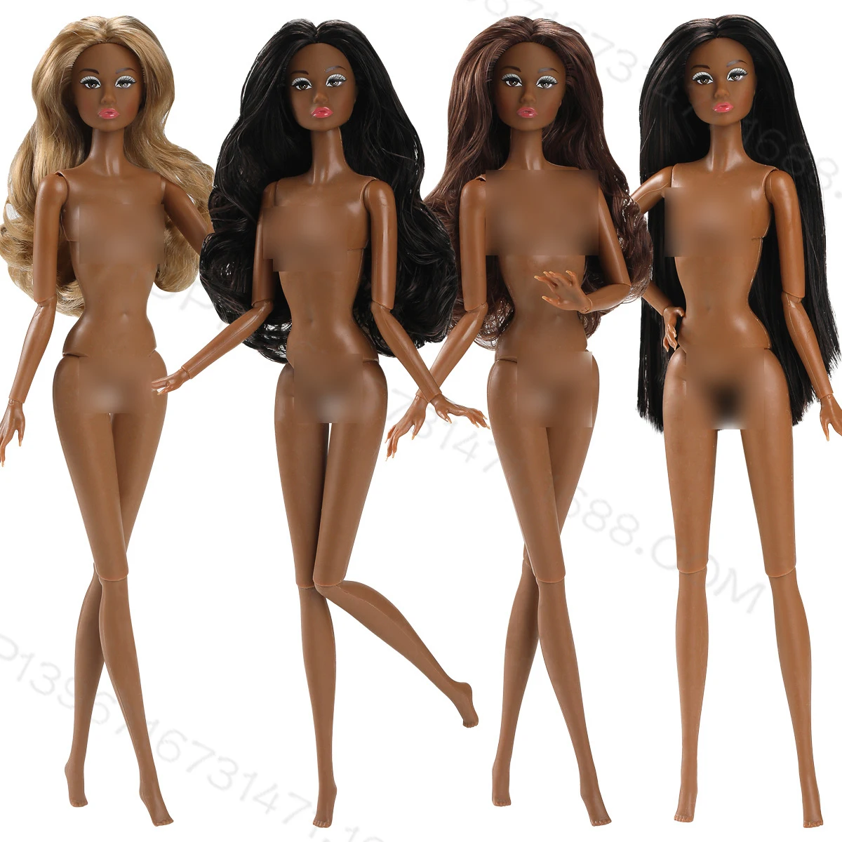 

32cm multiple styles can be specified for African black supermodel dolls, including nude dolls with heads and accessories for do
