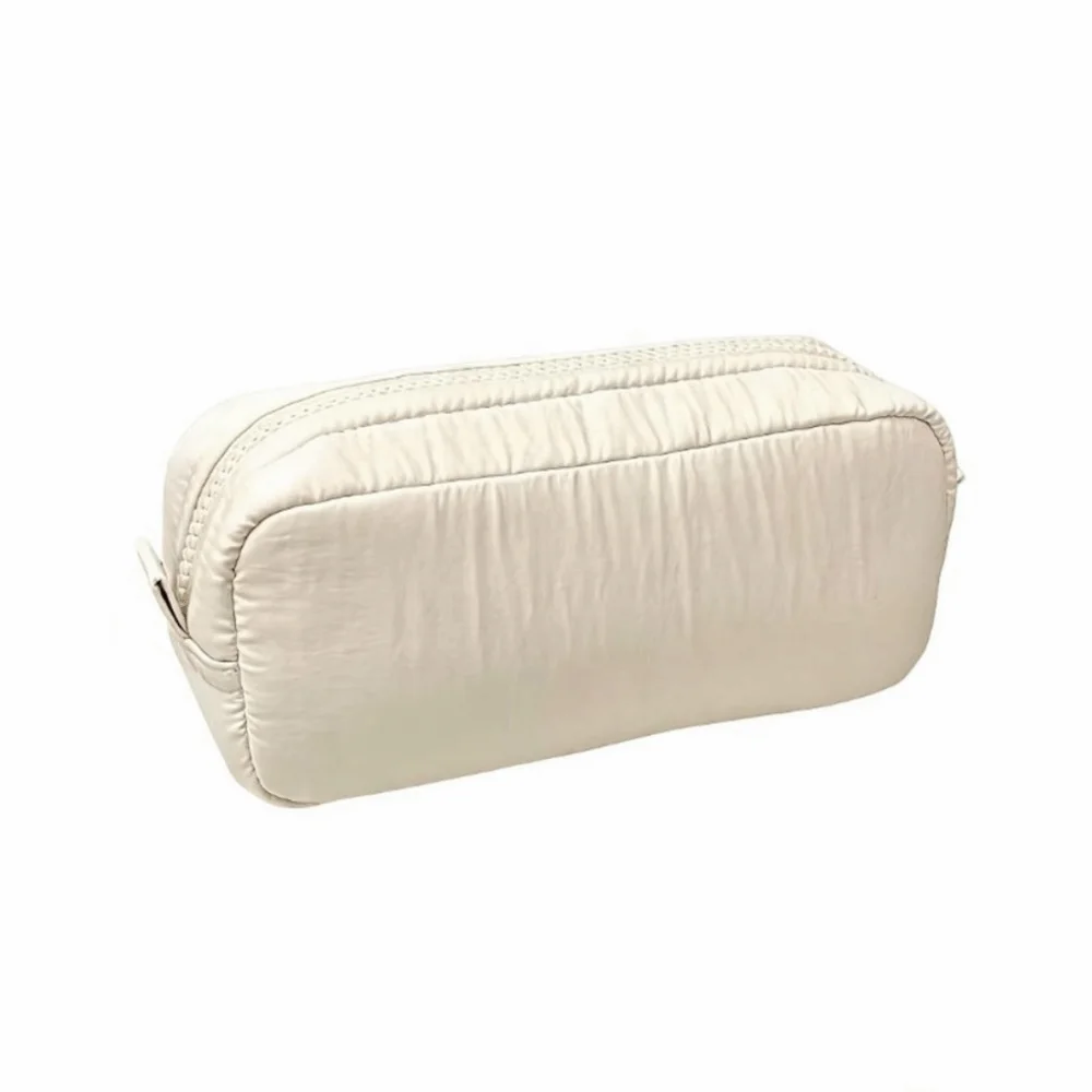 

Large Capacity Solid Color Pen Bag Zipper Design Multifunctional Simplicity Pencil Case Portable Polyester