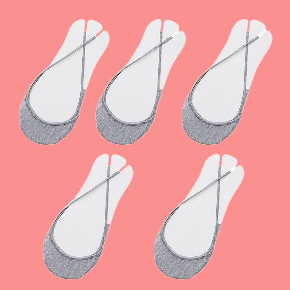 Chaussettes courtes en coton à demi-semelle fine pour femmes, chaussettes invisibles, chaussettes bateau à bouche peu profonde, bretelles non tombantes, mode estivale, 5/10 paires