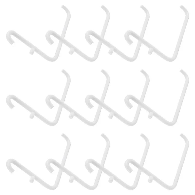 J1UL1N 12Pcs Peg Board Hooks, Peg Board Accessories, Long Peg Board Hooks Set Metal Storage Tool Waterproof Home Office Tool