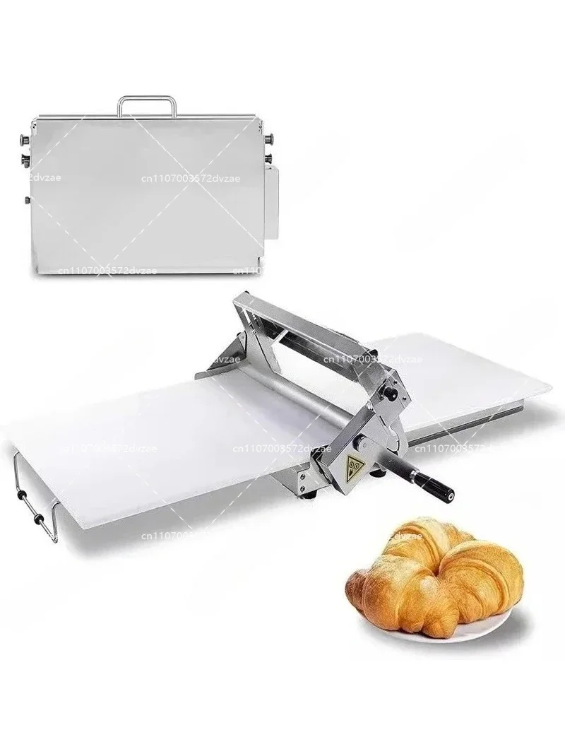 Desktop Hand Cranked Dough Sheeter Puff Pastry Machine Folding Hand Crank Manual Tablet Maker for Pizza Croissant
