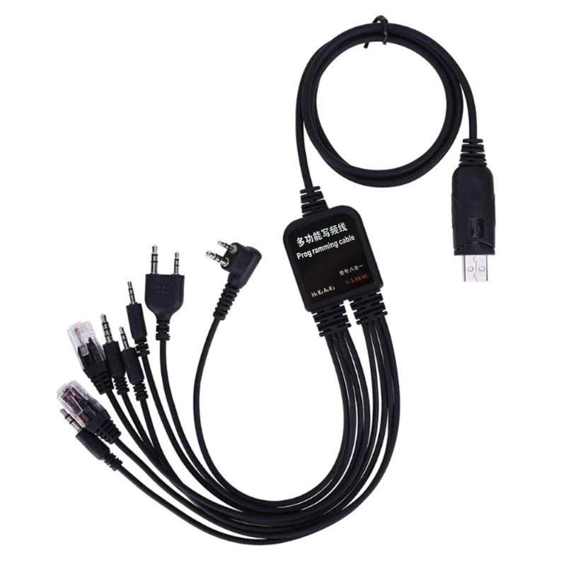 8 in 1 USB Programming Cable for BAOFENG for . for kenwood TYT QYT