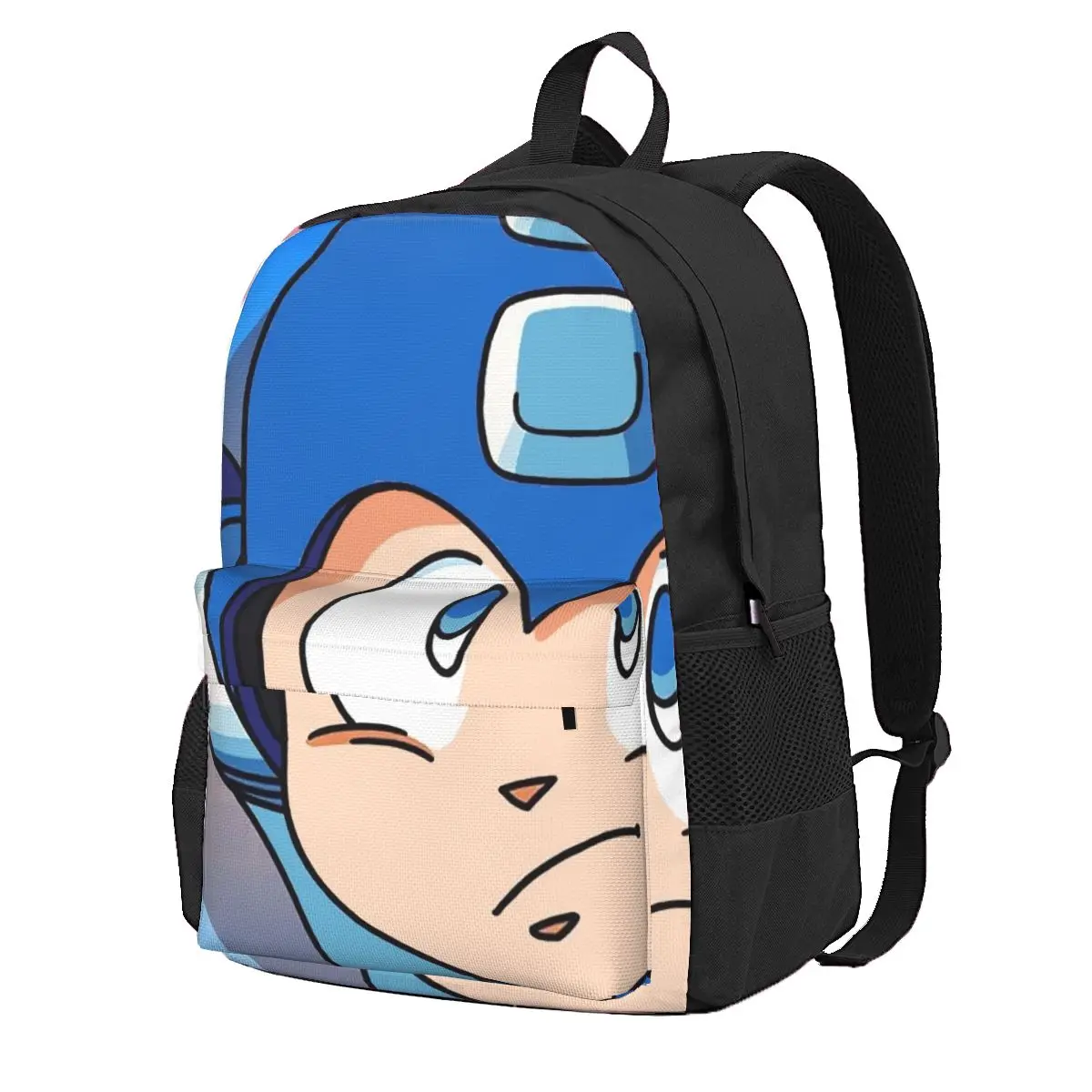 

Megaman Video Game Mega Man Student Backpack School Bag Hiking Travel Daypack for Boys Girls Fashion Bookbag Shoulder Bags