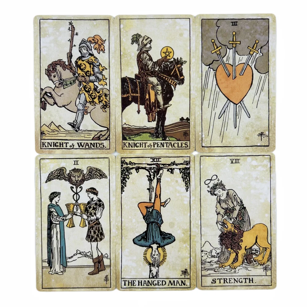 The Rider Vintage Tarot Cards A New 78 Deck With Paper Book Oracle English Divination Edition Borad Playing Games