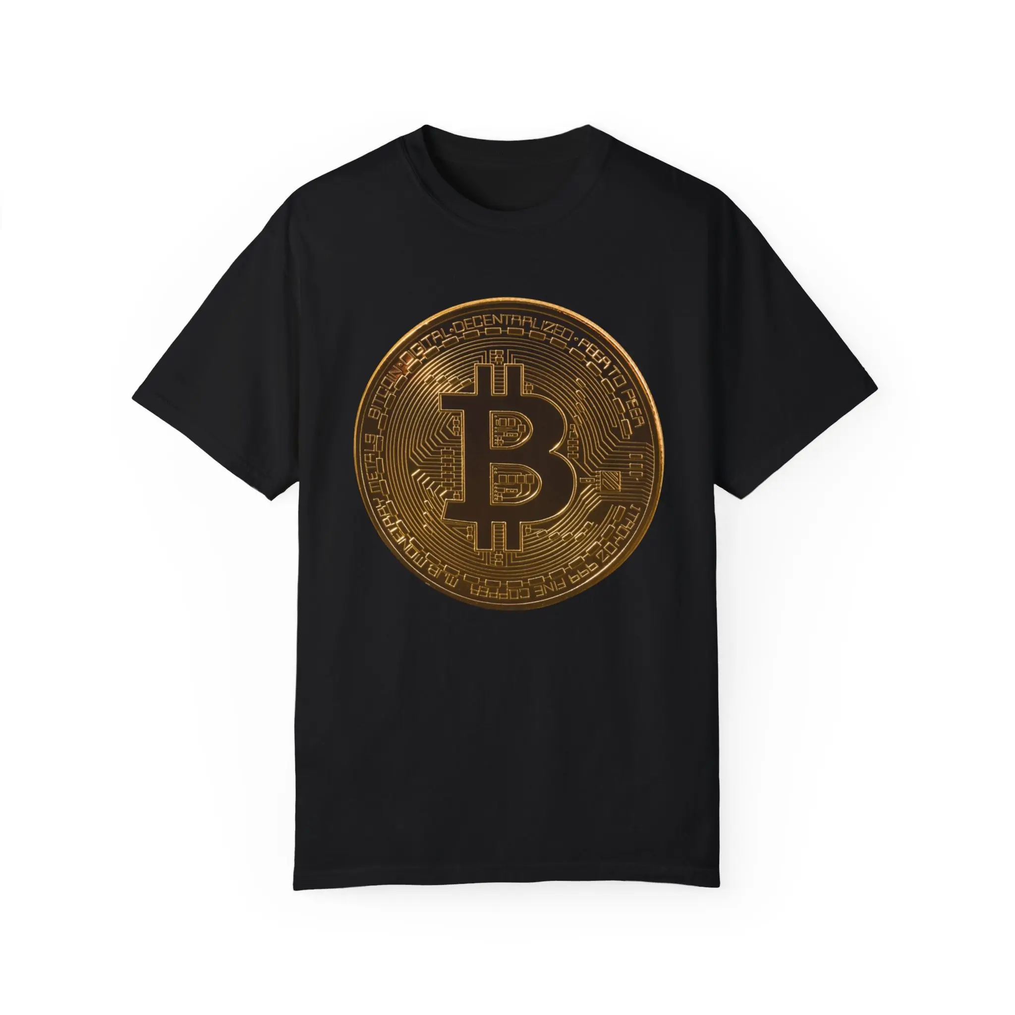 Bitcoin Crypto Wealth Oversized T Shirt Digital Bull Market Loose Fit Logo Money Crewneck Cryptocurrency Top