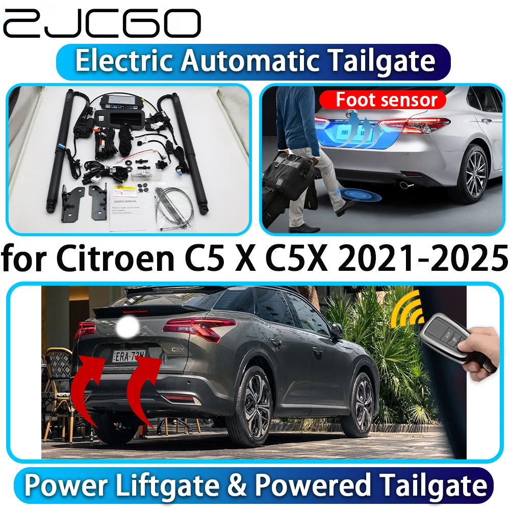 

ZJCGO for Citroen C5 X C5X 2021-2025 OEM Automatic Power Liftgate Powered Tailgate Intelligent System Car Trunk Control Lift Kit