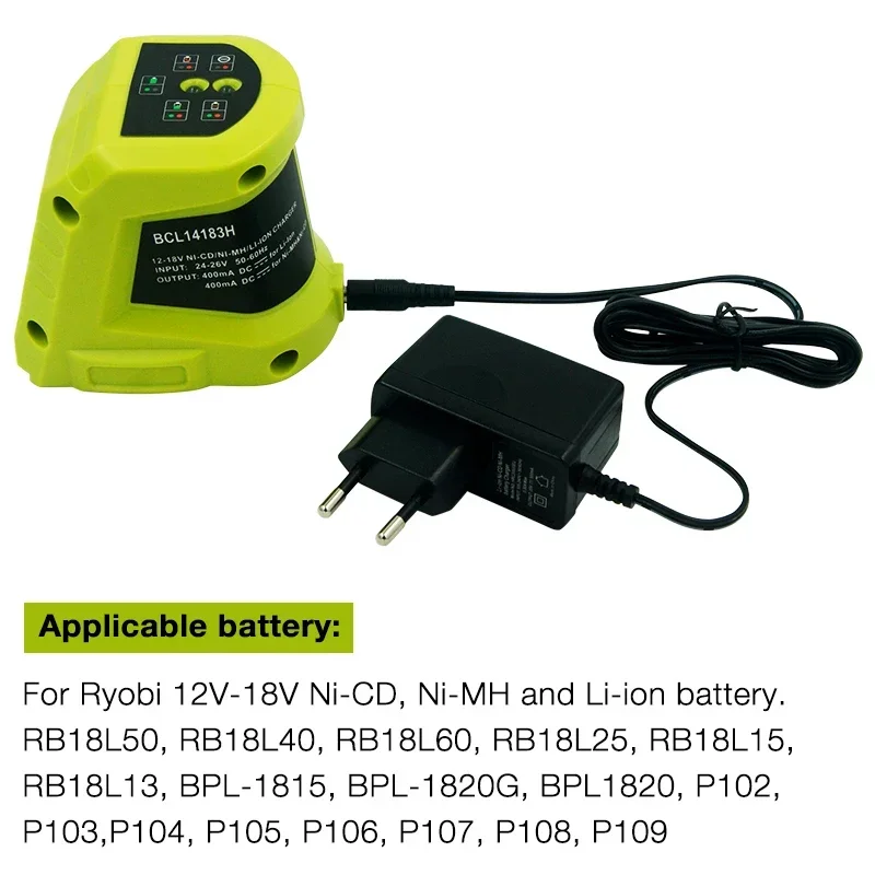 BCL14183H Lithium Battery Charger  For Ryobi 12-18V NI-CD NI-MH Li-Ion Battery Charger Power Tools Accessories