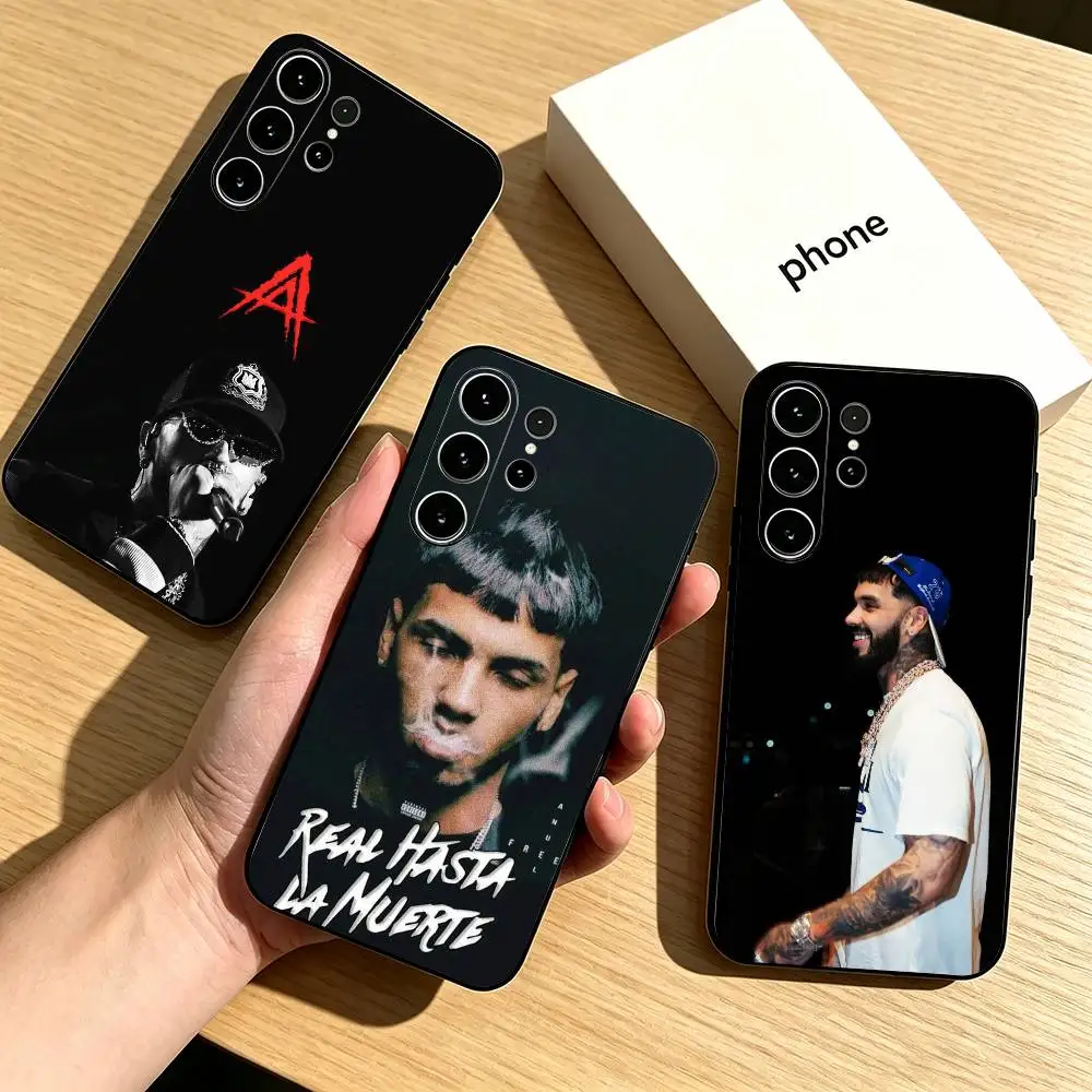 Rapper POP Anuel AA  Phone Case Black Silicone Soft For Samsung S26,S25,S24,S23,S22,S21,S30,Ultra,Plus,Fe,Lite