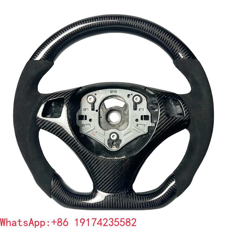 

Fit for BMW E90 E92 E93 E82 E87 3 Series 320 325 330 M3 M2 X1 Real Carbon Fiber alcantara Steering Wheel