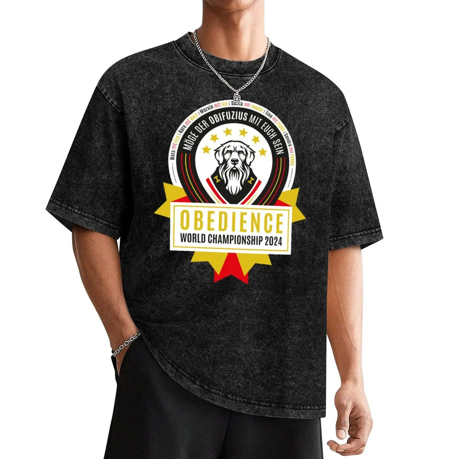 Obifuzius - Team Germany Obedience World Championship 2024 T-Shirt summer clothes vintage graphic tee sublime t shirts for men