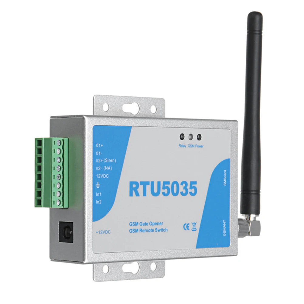 Interruptor de relé de abertura de portão GSM RTU5035 para entrada de garagem com acesso gratuito de chamadas e sistema de gerenciamento de 999 usuários