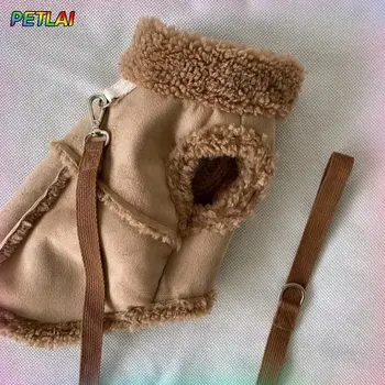 狗狗可愛背心衣服外套配件小型犬奢華秋冬中型犬連身裙柔軟寵物服裝設計師外套家居 6 最佳銷售 衣服狗 - №1