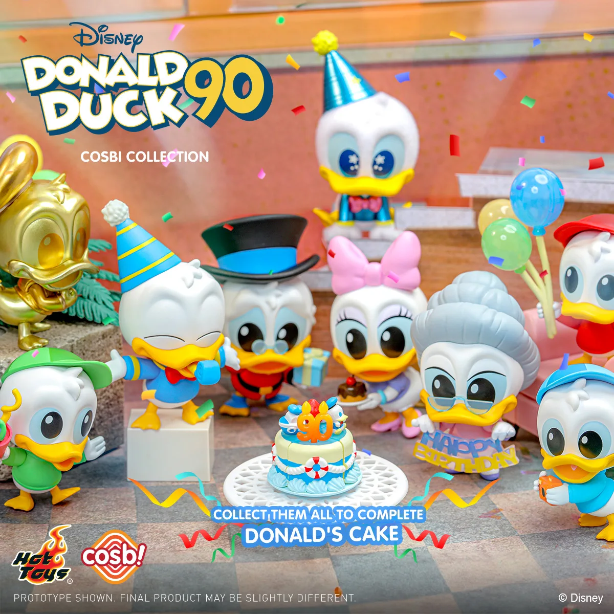 Hot Toys Disney Donald Duck 90th Anniversary Daisy COSBI Colleciton Figures Exclusive Collectible Lovely Gifts