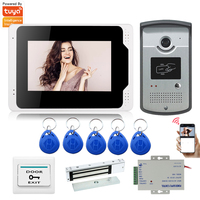 7 inch wifi Video Door Phone Intercom System Metal Doorbell 1080P camera kit,Support TF Card for Record Multi-language OSD