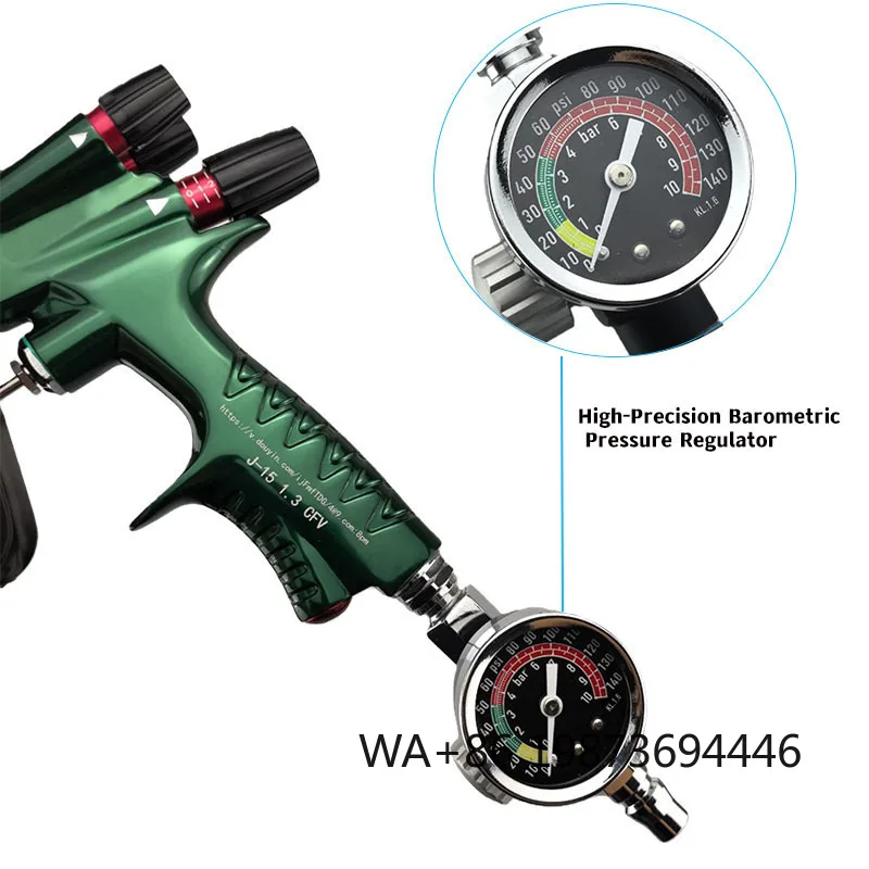 Pistola de Pulverização Profissional de Liga Metálica com Alimentação por Gravidade 2025, Bico de 1.3mm de Alta Transferência para Pintura Automotiva