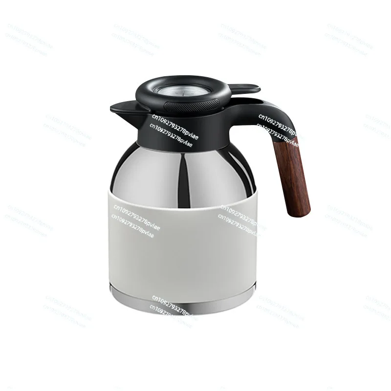 316 stainless steel thermal insulation kettle shows temperature, stuffy teapot, old white tea teapot with large capacity