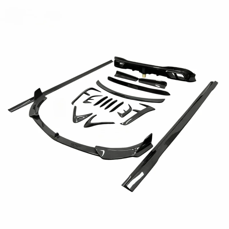 High Quality M Style Dry Carbon Fiber Body Kit With Lip Diffuser Side Skirt Spoiler For S Class W223 Exterior Tuning Parts